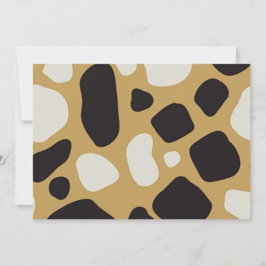 Invitation 4e fête d'anniversaire Zoo Jungle Animaux Garçon P (Dos)