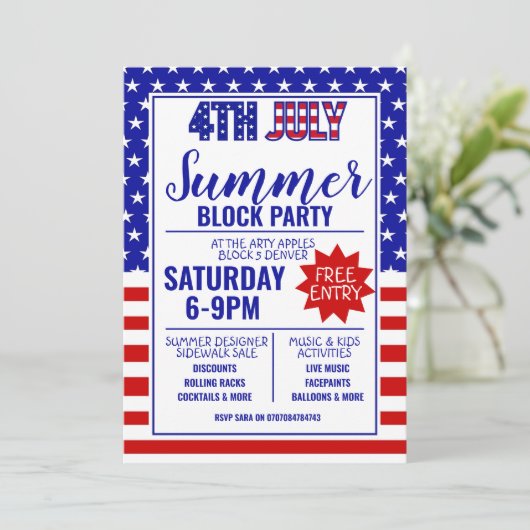 Invitation 4e fête de l'indépendance du juke (Debout devant)