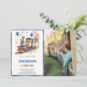 Invitation 4ème anniversaire de la photo du train (Debout devant)