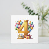 Invitation 4ème anniversaire doré (Debout devant)