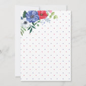 Invitation 4Juillet Mer Blanc Quelque chose de bleu Fête des (Dos)