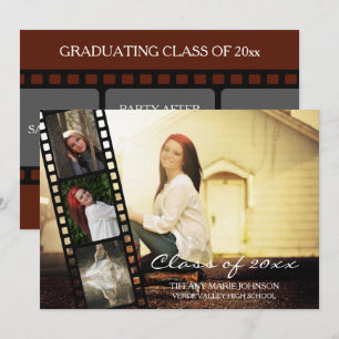 Invitation 4PHOTO Filmstrip Graduating Class de 2019
