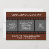 Invitation 4PHOTO Filmstrip Graduating Class of 2018 (Dos)