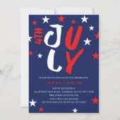 Invitation 4th July Stars Family Reunion (Devant)