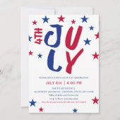 Invitation 4th July Stars Family Reunion  (Devant)