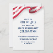 Invitation 4th Of July 250th Anniversary Celebration Party (Devant)