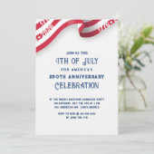 Invitation 4th Of July 250th Anniversary Celebration Party (Debout devant)