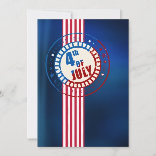 Invitation 4th of July Barbecue Potluck Party  (Dos)