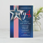 Invitation 4th of July BBQ Potluck Party   (Debout devant)