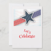 Invitation 4th of July BBQ Potluck Party   (Dos)