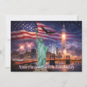 Invitation 4th of July USA 250th Statue of Liberty Rocket (Devant)