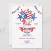 Invitation 4th of July Watercolor (Devant)