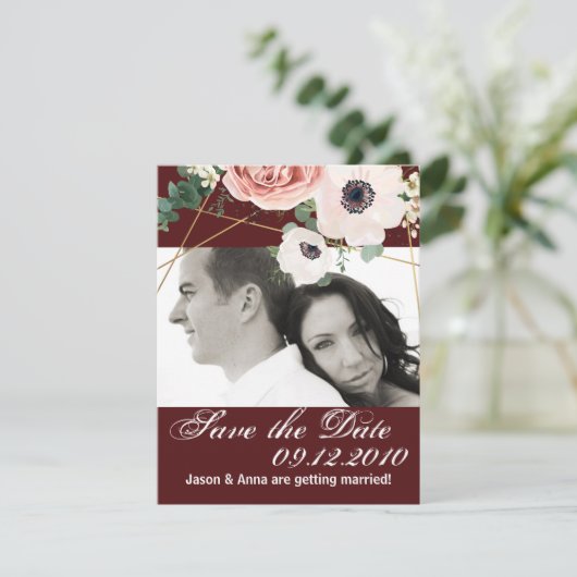 Invitation 4x5 sauvent le vin géométrique Burgu de jardin de (Debout devant)