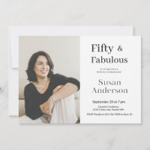 50 and Fabulous 50th Birthday Party Photo