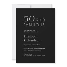 50 and Fabulous 50th Black Birthday Party