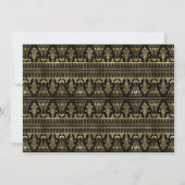 Invitation 50 and Fabulous Black Gold 50th Birthday Party (Dos)