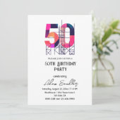 Invitation 50 anniversaire à la fête (Debout devant)