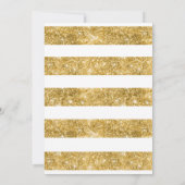 Invitation 50 Anniversaire - Floral Gold - Glam (Dos)