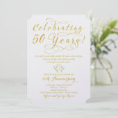 Invitation 50 ans 50e anniversaire de Mariage (Debout devant)