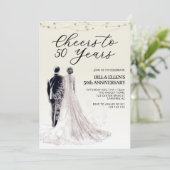 Invitation 50 ans 50e anniversaire de Mariage (Debout devant)