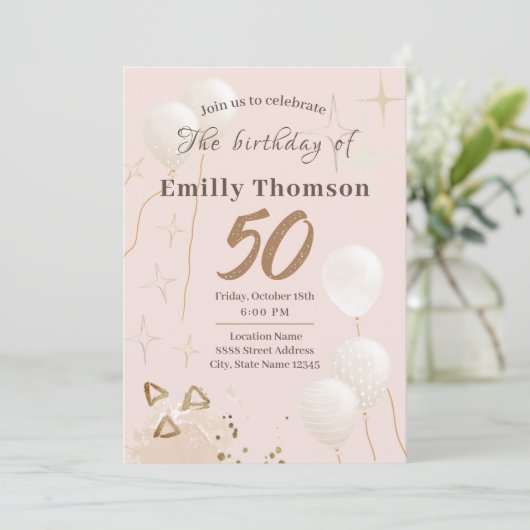 Invitation 50 ans anniversaire (Debout devant)