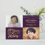 Invitation 50 ANS DANS LA création Anniversaire Alors & Maint (Debout devant)