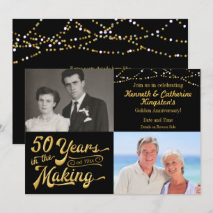 Invitation 50 ANS DE FABRICATION Images d'Anniversaire Alors 