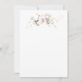 Invitation 50 ans de mariage roses blanches roses (Dos)