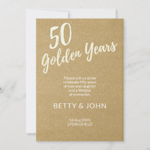 Invitation 50 Ans d'Or – Célébration Classique