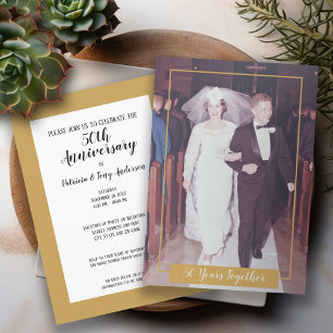Invitation 50 ans ensemble 50e anniversaire de mariage & Phot