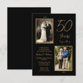 Invitation 50 Ans Ensemble Photo (Devant / Derrière)