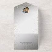 Invitation '50 ans et fabuleuse, or et noir glamou (Dehors)