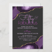 Invitation 50 ans et Fabuleux Agate Violette (Devant)