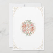 Invitation 50 ans et Fabuleux Anniversaire Photo Fleur Rose O (Dos)