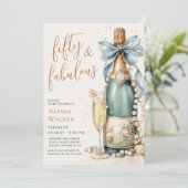 Invitation 50 ans et Fabuleux écriture dorée pour une fête d' (Debout devant)