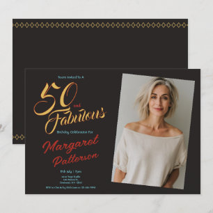 Invitation 50 ans et Fabuleux Fête d'anniversaire de 50 ans