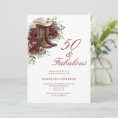 Invitation 50 ans et Fabuleux Fleurs occidentales 50e Anniver (Debout devant)