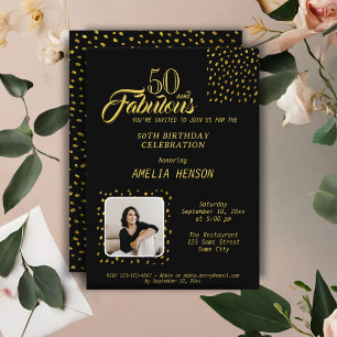 Invitation 50 ans et Fabuleux Photo Anniversaire 50 ans