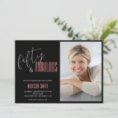 Invitation 50 ans et Fabuleux Photo Anniversaire de 50 ans No (Debout devant)
