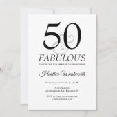 Invitation 50 ans et Fabuleux Points Classiques 50e Anniversa (Devant)