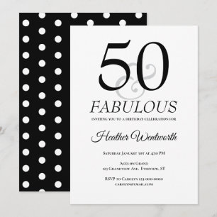 Invitation 50 ans et Fabuleux Points Classiques 50e Anniversa