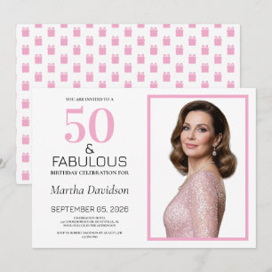 Invitation 50 ans et Incroyable Rose 50e Anniversaire