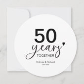 Invitation 50 ans Mariage Anniversaire Plaque de chargement I (Devant)
