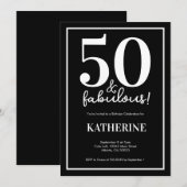 Invitation 50 ans moderne et fabuleux  (Devant / Derrière)