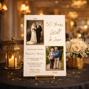 Invitation 50 Ans Toujours Amoureux Or