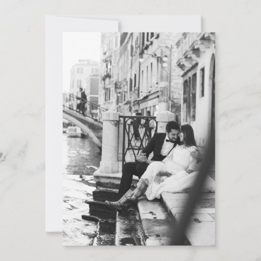 Invitation 50 ans | Vert or et photo (Dos)