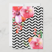 Invitation 50 et cinquantième fête d'anniversaire élégante (Dos)