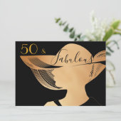 Invitation 50 et conception | élégante fabuleuse d'art déco (Debout devant)