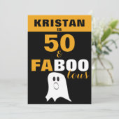 Invitation 50 et FaBOOlous 50e anniversaire d'Halloween (Debout devant)
