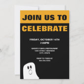Invitation 50 et FaBOOlous 50e anniversaire d'Halloween (Dos)